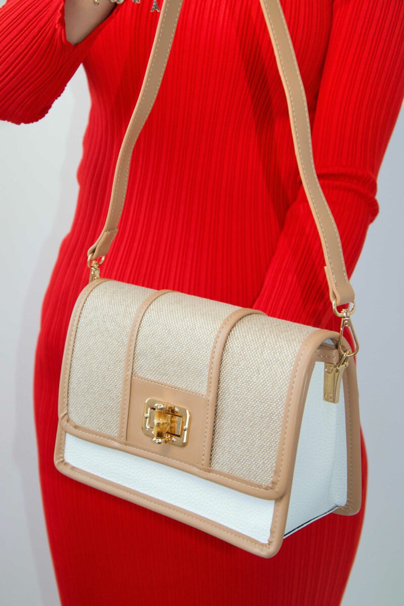 Originele Aron Atelier damestas – schoudertas Sienna Powder Handtas