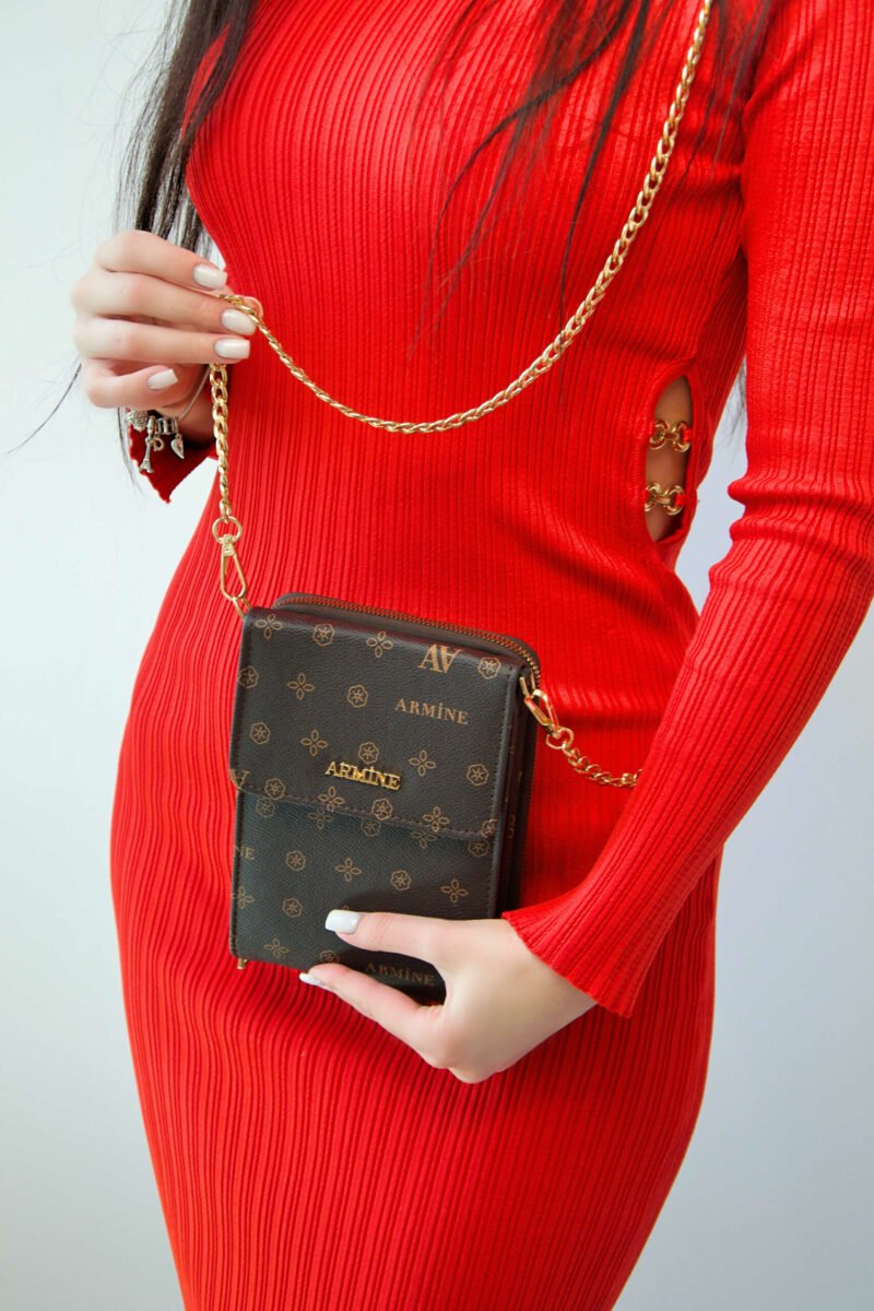 Originele Armine mini – damestas Bruin mini damestas