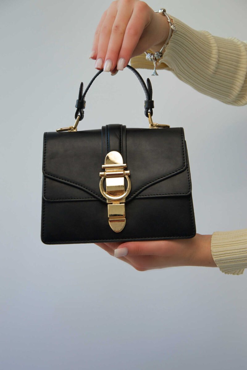 Originele Aron Atelier damestas – schoudertas Hope Black Triple Aron tas zwart