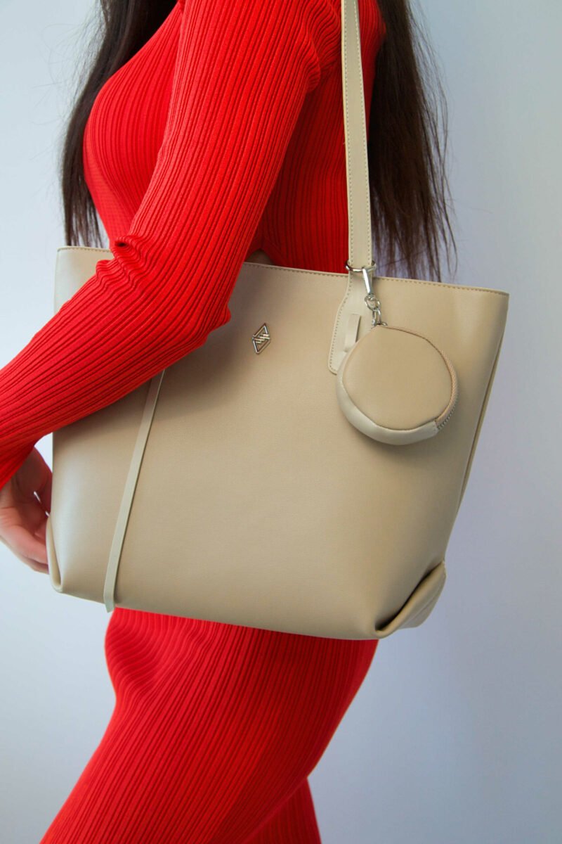 Originele Aron Atelier damestas Veronika Beige handtas beige