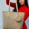 Originele Aron Atelier damestas Veronika Beige handtas beige
