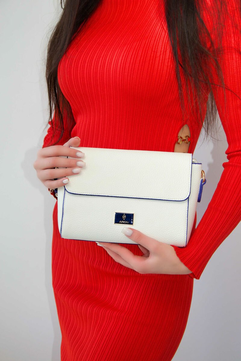 Originele Aron Atelier damestas – schoudertas Pamela Witte witte damestas