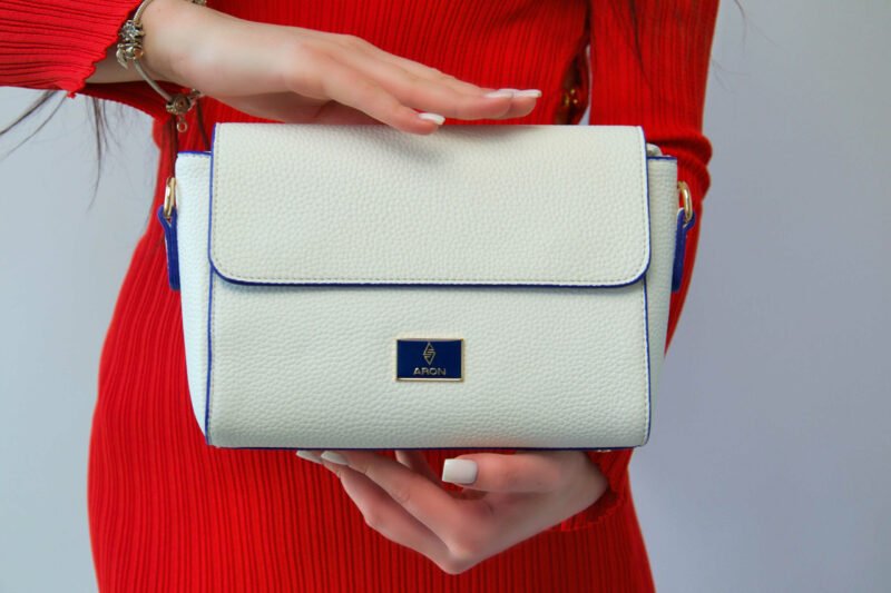 Originele Aron Atelier damestas – schoudertas Pamela Witte witte tas