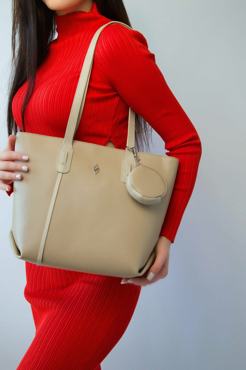 Originele Aron Atelier damestas Veronika Beige handtas beige