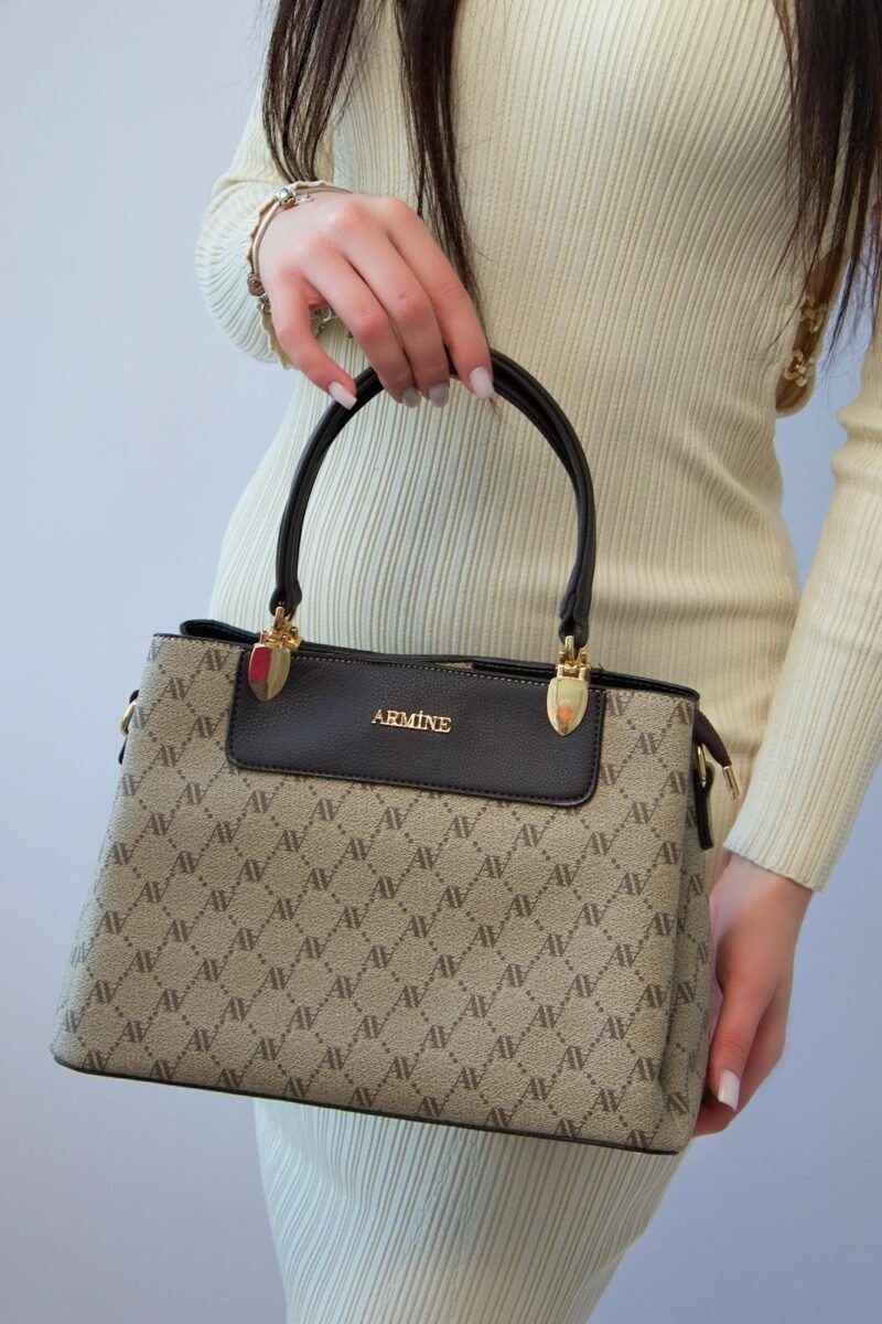 Originele Armine damestas – schoudertas beige Armine tas handtas