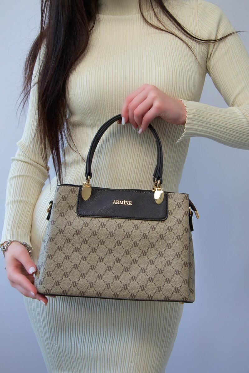 Originele Armine damestas – schoudertas beige Armine beige handtas