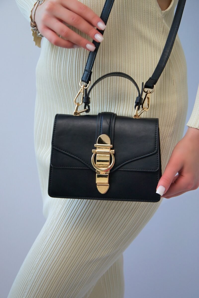 Originele Aron Atelier damestas – schoudertas Hope Black Triple Handtas Aron tas