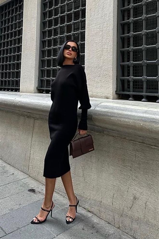 Zwarte jurk met open rug zwarte jurk