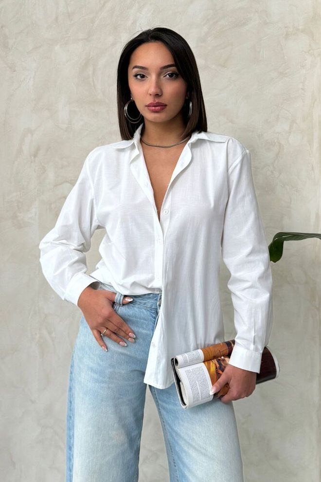 witte blouse