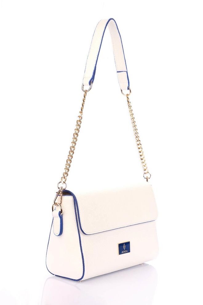 Originele Aron Atelier damestas – schoudertas Pamela Witte handtas witte